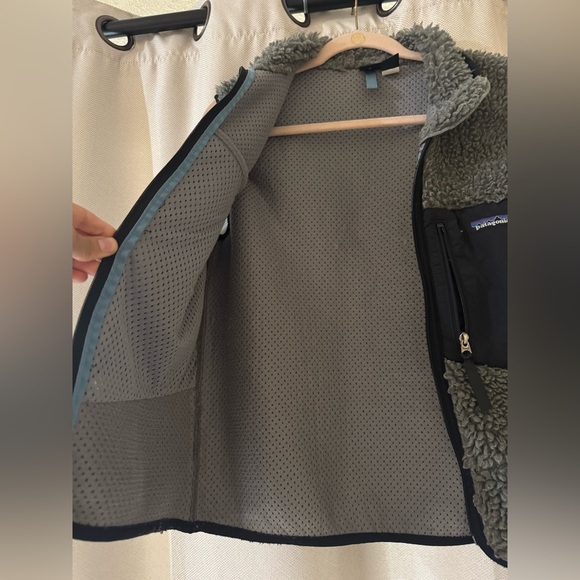 Patagonia Vest Jacket Boy M 10 Sherpa Deep Pile Fleece Outdoor Vintage USA 1996 - Picture 7 of 11